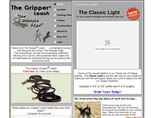 Tablet Screenshot of gripleash.com